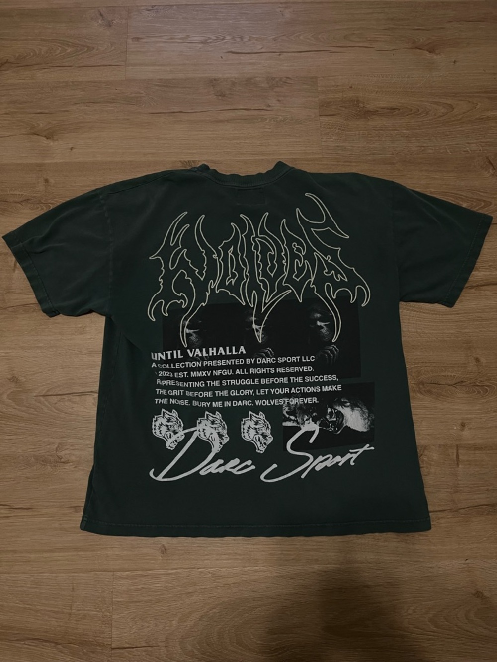 Darc Sport Green Graphic 'Until Valhalla' Shirt